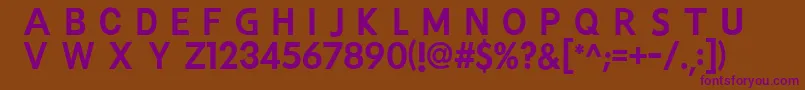 Vertexio Font – Purple Fonts on Brown Background