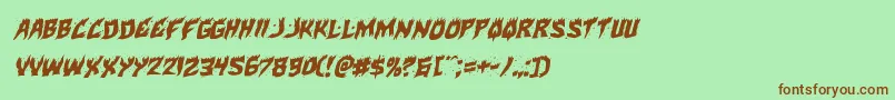 More about Hotkissrotal Font Hotkissrotal Font – Brown Fonts on Green Background