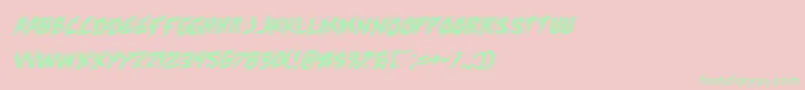Hotkissrotal Font – Green Fonts on Pink Background