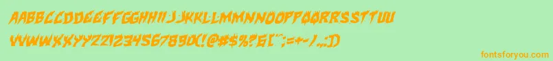 More about Hotkissrotal Font Hotkissrotal Font – Orange Fonts on Green Background