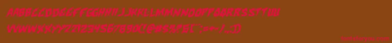 Hotkissrotal Font – Red Fonts on Brown Background