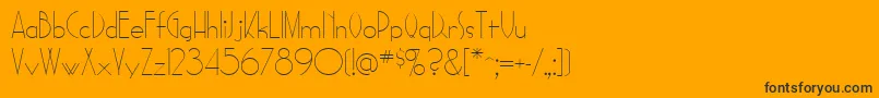 Sadelle Font – Black Fonts on Orange Background