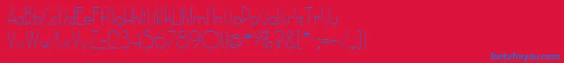 Sadelle Font – Blue Fonts on Red Background