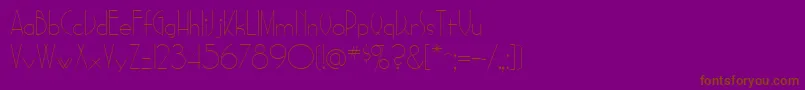 Sadelle Font – Brown Fonts on Purple Background