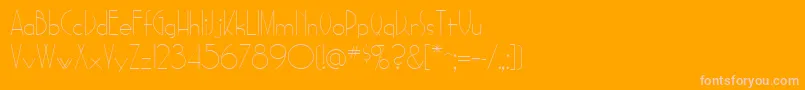 Sadelle-Schriftart – Rosa Schriften auf orangefarbenem Hintergrund