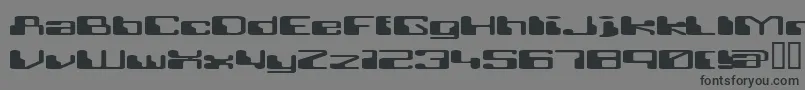 Retrrg Font – Black Fonts on Gray Background