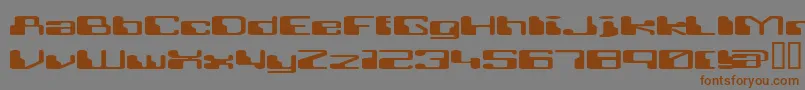 Retrrg Font – Brown Fonts on Gray Background