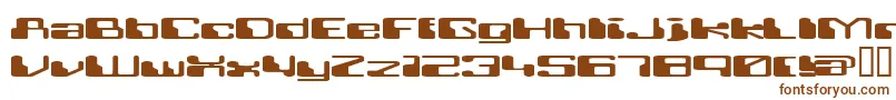 Retrrg-fontti – ruskeat fontit valkoisella taustalla