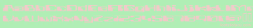 Retrrg Font – Pink Fonts on Green Background