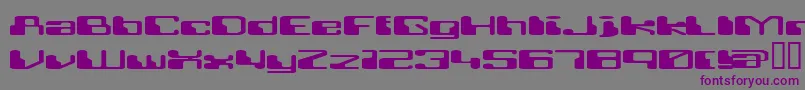 Retrrg Font – Purple Fonts on Gray Background