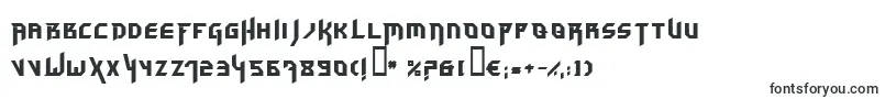 Шрифт Hammerhead – квадратные шрифты