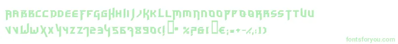Hammerhead Font – Green Fonts on White Background