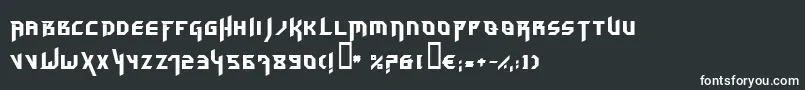 Шрифт Hammerhead – белые шрифты