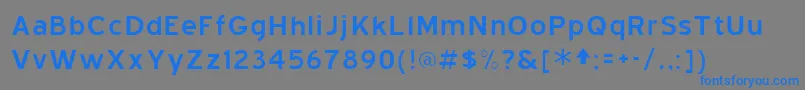Шрифт BlueHighway – синие шрифты на сером фоне