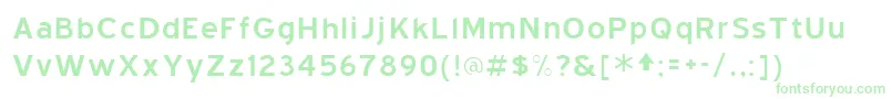 BlueHighway Font – Green Fonts on White Background