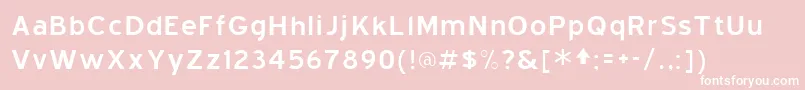 BlueHighway Font – White Fonts on Pink Background