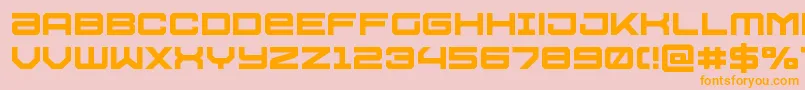 Ussdallas Font – Orange Fonts on Pink Background