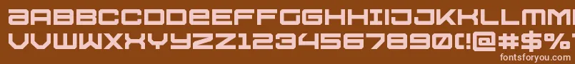Ussdallas Font – Pink Fonts on Brown Background