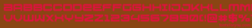 Ussdallas-fontti – punaiset fontit ruskealla taustalla