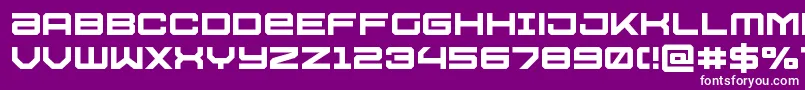 Fonte Ussdallas – fontes brancas em um fundo violeta