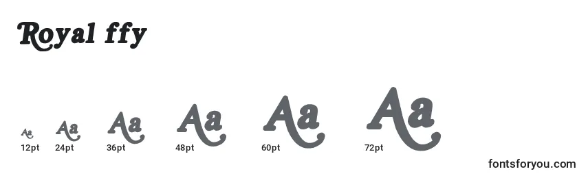 Royal ffy Font Sizes