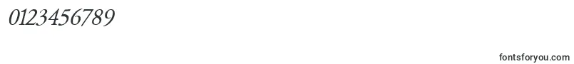 フォントGaramondClassicoItalic – 数字と数値のためのフォント