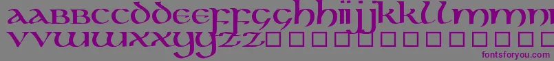 KellsUncialBold Font – Purple Fonts on Gray Background