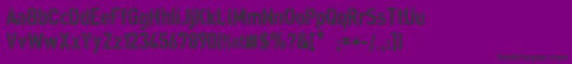 XxiiStraightArmy Font – Black Fonts on Purple Background