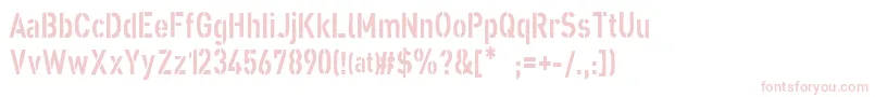 XxiiStraightArmy Font – Pink Fonts