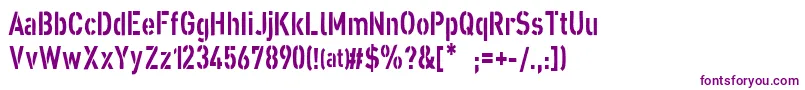 XxiiStraightArmy Font – Purple Fonts