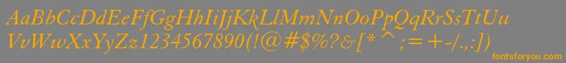 Eleggari Font – Orange Fonts on Gray Background