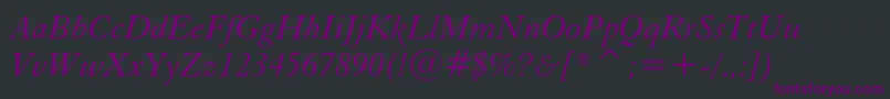 Eleggari Font – Purple Fonts on Black Background