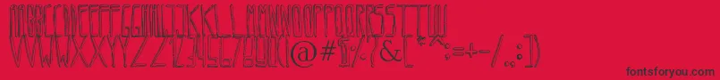 Circoex3141211 Font – Black Fonts on Red Background