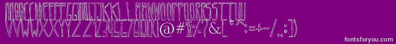 Circoex3141211 Font – Green Fonts on Purple Background