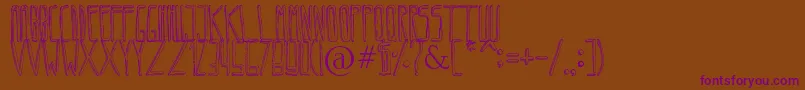 Circoex3141211 Font – Purple Fonts on Brown Background