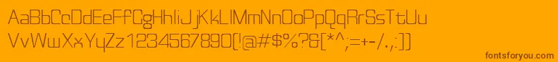 Discognatelight Font – Brown Fonts on Orange Background