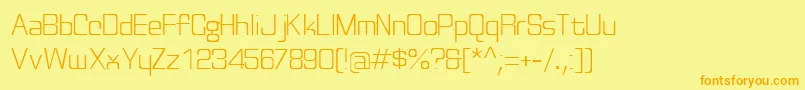 Discognatelight Font – Orange Fonts on Yellow Background