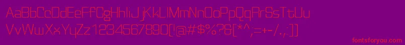 Discognatelight Font – Red Fonts on Purple Background