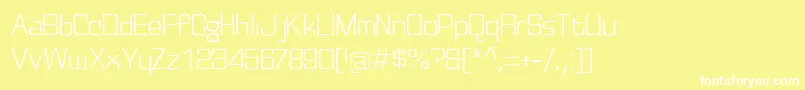 Discognatelight Font – White Fonts on Yellow Background