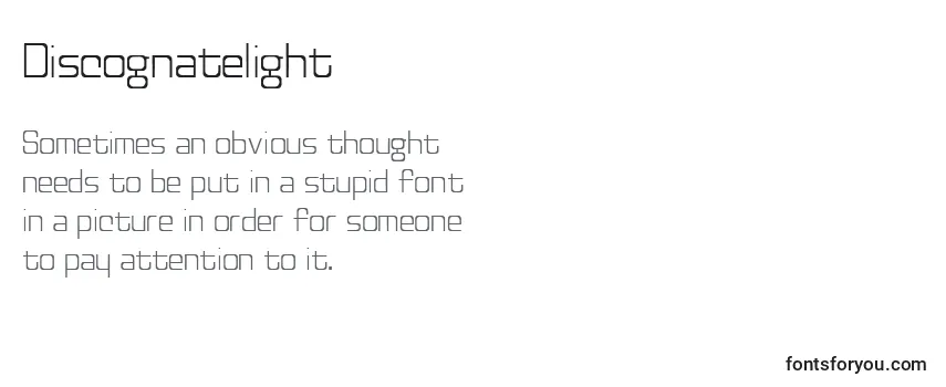 Review of the Discognatelight Font