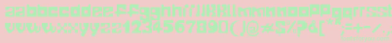 Telopone Font – Green Fonts on Pink Background