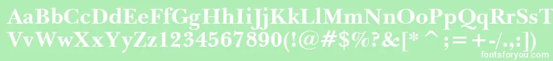 Tt0033c Font – White Fonts on Green Background