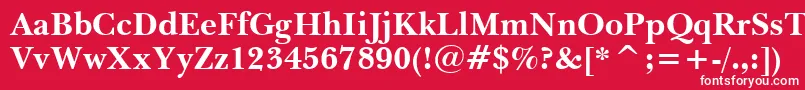 Tt0033c Font – White Fonts on Red Background