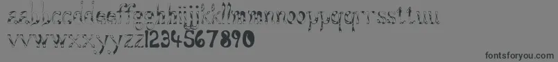 fuente Aqueous – Fuentes Negras Sobre Fondo Gris