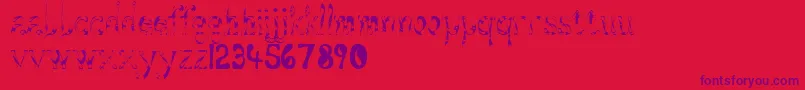 fuente Aqueous – Fuentes Moradas Sobre Fondo Rojo