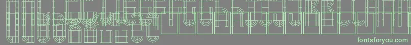 ArchWindow Font – Green Fonts on Gray Background