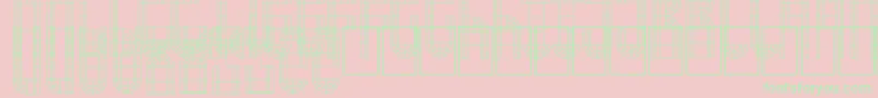 ArchWindow Font – Green Fonts on Pink Background