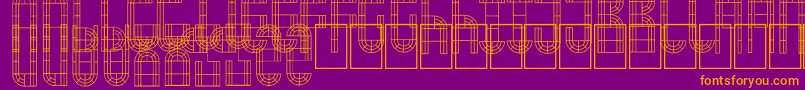 ArchWindow Font – Orange Fonts on Purple Background