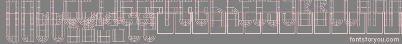 ArchWindow Font – Pink Fonts on Gray Background