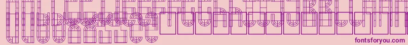ArchWindow Font – Purple Fonts on Pink Background